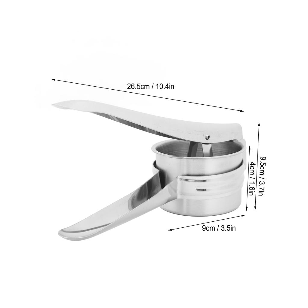 Stainless Steel Potato Ricer and Masher Ricer Stainless Steel Fruit Squeezer Juicer Kitchen Tool for Mashed Potatoes