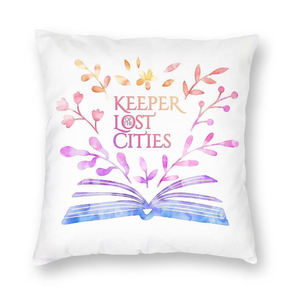 Keeper Of The Lost Cities Bookish Pillowcase Polyester Linen Velvet Creative Zip Decor Pillow Case Home Cushion Cover x