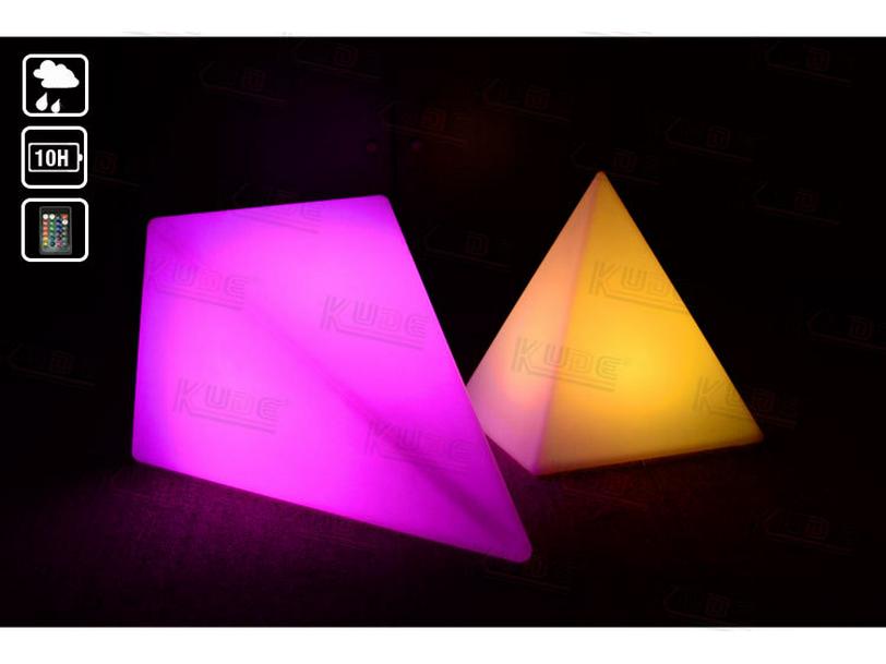 Waterproof RGB LED Pyramid Table Lamp: Outdoor/Indoor Decorative Light