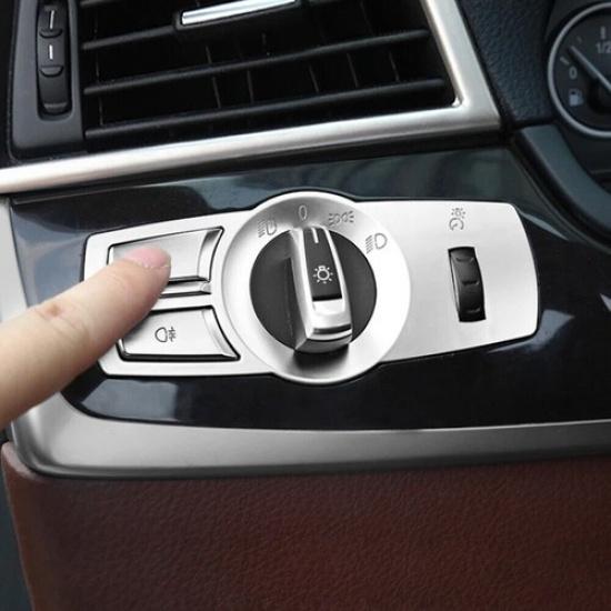 Headlight Panel Switch Button Cover Trim For BMW 5 7 X3 X4 F10 F07 F01 F25 F26