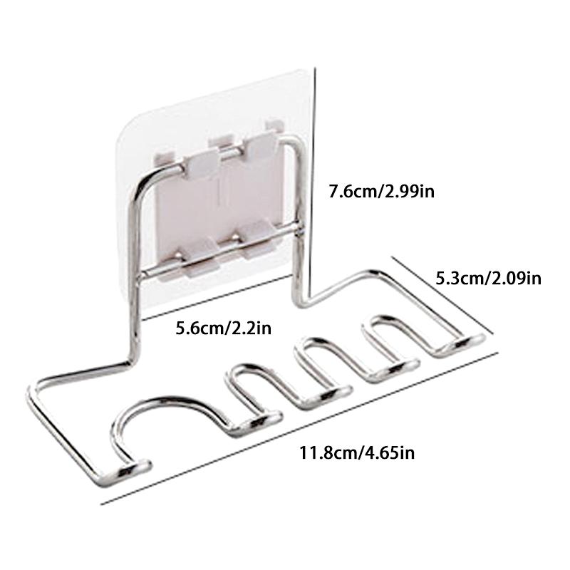 Wall Mounted Stainless Steel Toothbrush Holder Bathroom Tooth Brush Toothpaste Razor Organizes Stand Bathroom Accessories