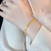 AU999 24K Gold Snake Bone Bracelet for Women: Exquisite Elegance Wrapped Around Your Wrist