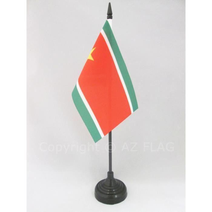 Drapeau De Table Guadeloupe Indépendant 15x10cm - Guadeloupéen Indépendantiste Haute Qualité