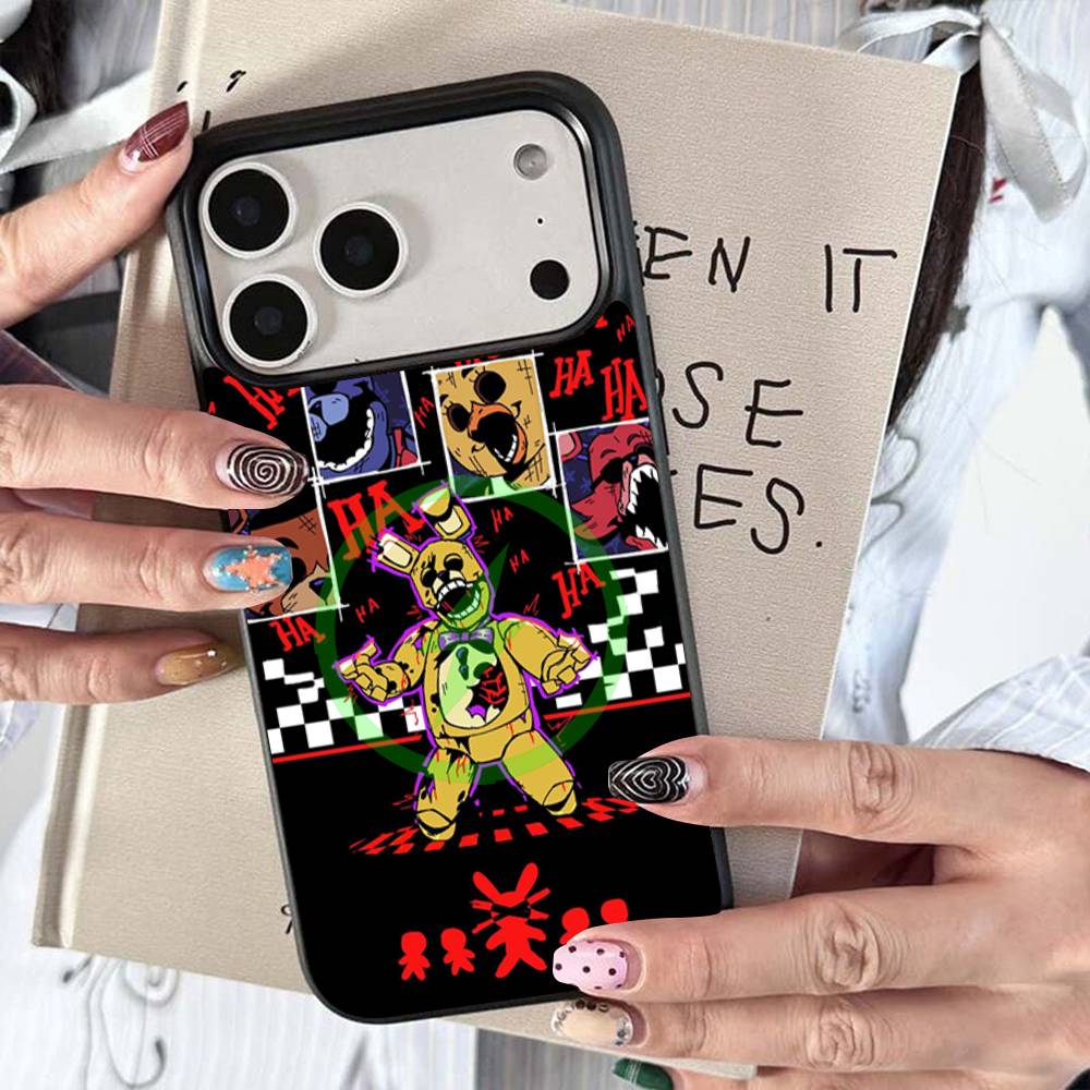 W-Fnaf-e-Fives-nights-At-Freddys Für Magsafe Kabelloses Ladecase Für iPhone 17 16 15 14 13 12 11 15 Pro Max Magnetische Abdeckung