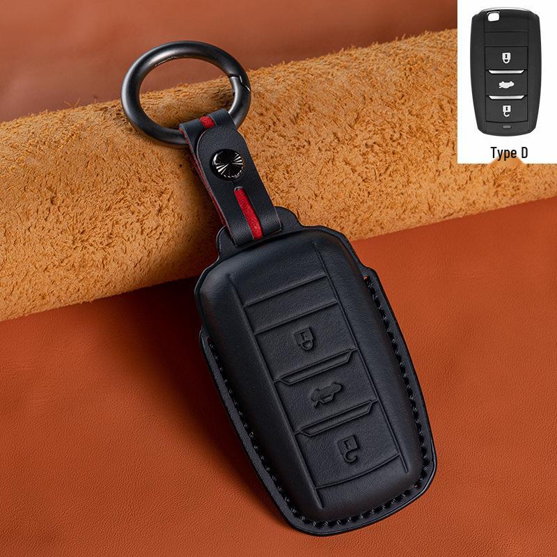 Changan Genuine Leather Key Case for EADO, CS75, CS35, CS55PLUS, Oshan X5/X7, UNI