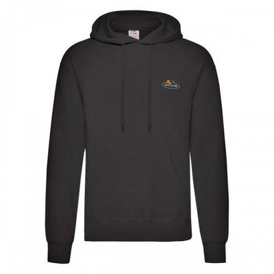 Fruit of the Loom Mens Vintage Classic Logo Printed Hoodie