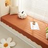 French Retro Pure Cotton Fabric Bay Window Mat Bedroom Balcony Window Sill Card Seat Non-Slip Mat Tatami Mat Sofa Cushion
