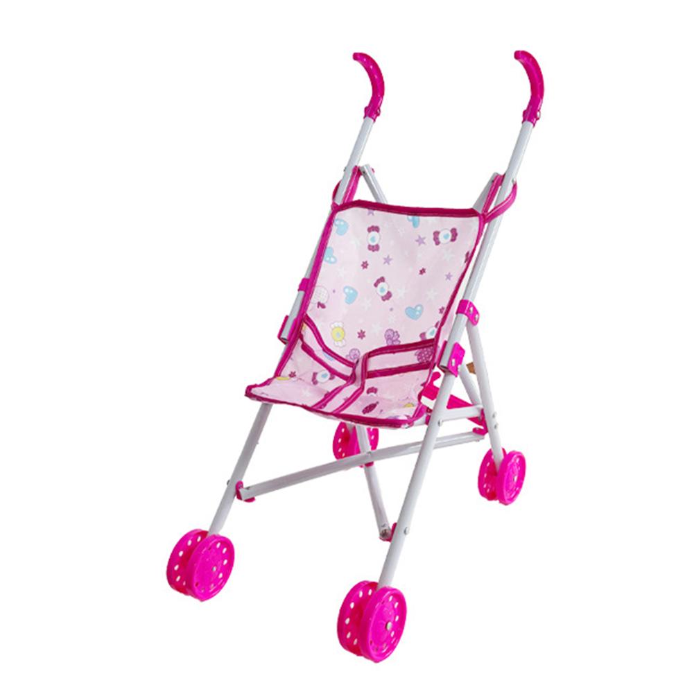 

New Trendy Interactive Dolls Pram Plastic Pretend Play Toys Baby Stroller Stable Doll Stroller for Boys Girls Babies