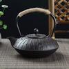Retro 900ml  Boiled Tea Cast Iron Kettle Cast Iron Teapot Pig Iron Tea Pot Kung Fu Tea Health Iron Pot Oxidized Uncoated