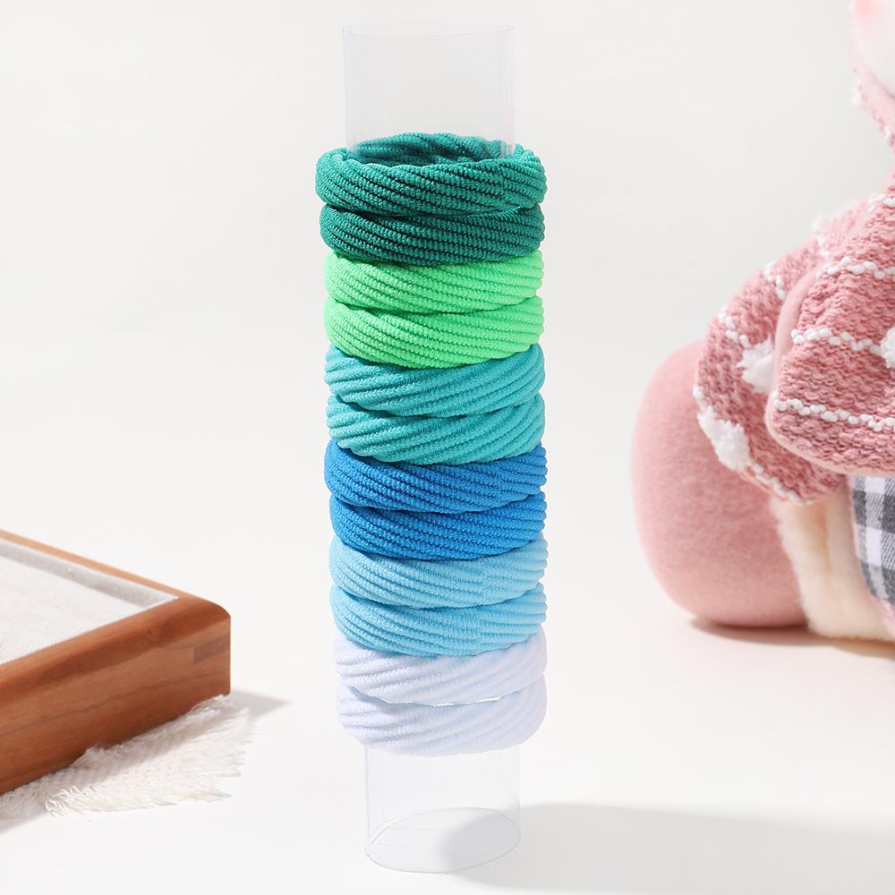 

12 шт. Новая Мода Бутик Простые Утолщенные Резинки для Хвоста Эластичные Резинки для Волос Женские Девичьи Аксессуары для Волос Головные Уборы