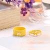 Punk Colorful Snake Butterfly Lover Couple Rings Set For Women Men Engagement Wedding Adjustable Opening Rings Fashion Jewelry