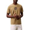 Calvin Klein Classic Short Sleeve T-Shirt With Metal Letter Logo Pattern Men tops Yellow 40EM844-720