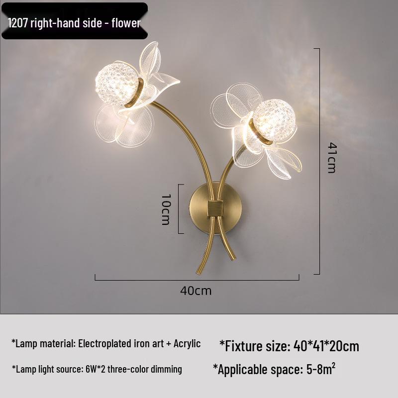 Crystal Luxury Wall Lamp: Wireless Bedside Light for Living Room & Corridor