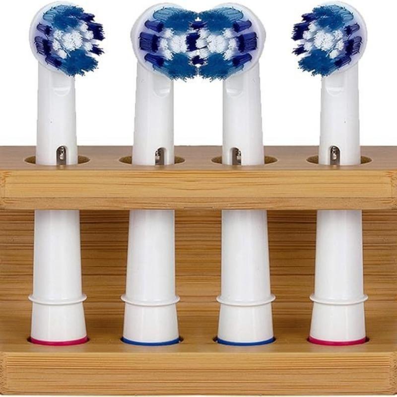 Durable Electric Toothbrush Holder Bamboo Stand Toothpaste Organizer el Rack Multi Slots Bathroom Accessories