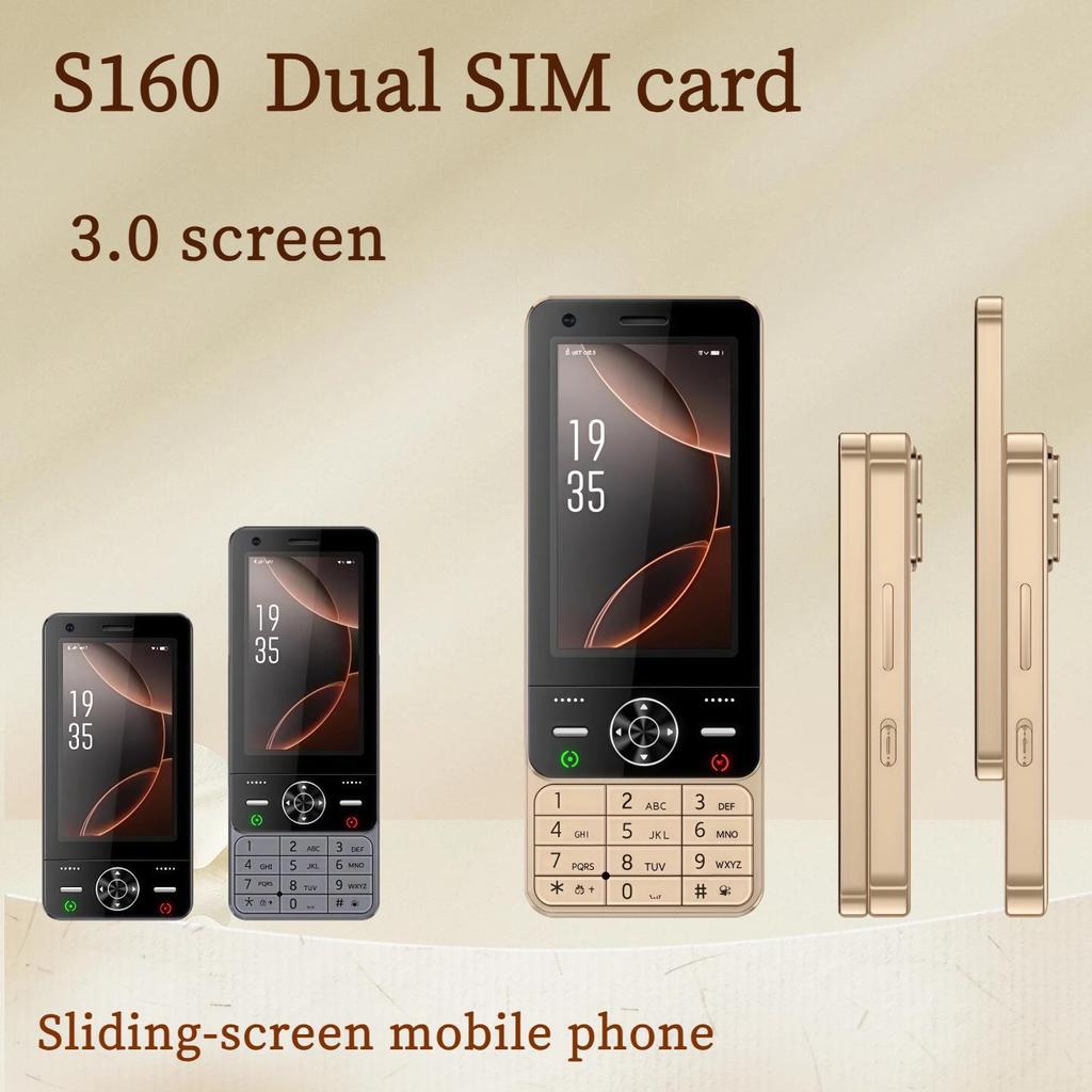S160 Slider-Handy: 3,0" Smart-Touchscreen, 2G/3G/4G-Unterstützung