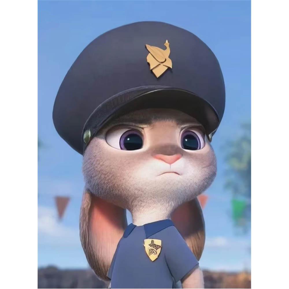 Disney Zootopia Judy Nick 5D Diamantové malování Plné diamantů DIY Ručně vyráběné diamantové malování Kreslený dekorativní malířský set