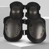 A set of Four Knees and Elbows,Airsoft Knee Elbow Protective Pads Combat Paintball Skate Outdoor Sports Safety Guard Gear