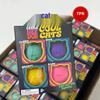 Needoh Four-Grid Ice Cube Squeeze Toy - Stress Relief, Fun, Slow Rebound.