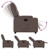 Vidaxl Foldable Armchair, Brown, Faux Leather