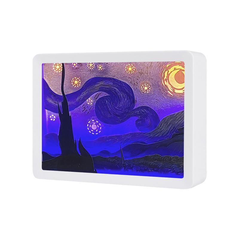 Anime Led Light Box 3D Paper Carving Lamp Anime Paper Cut Shadow Light Box Decorative Lights Lamp For Children'S Room Decor Gift