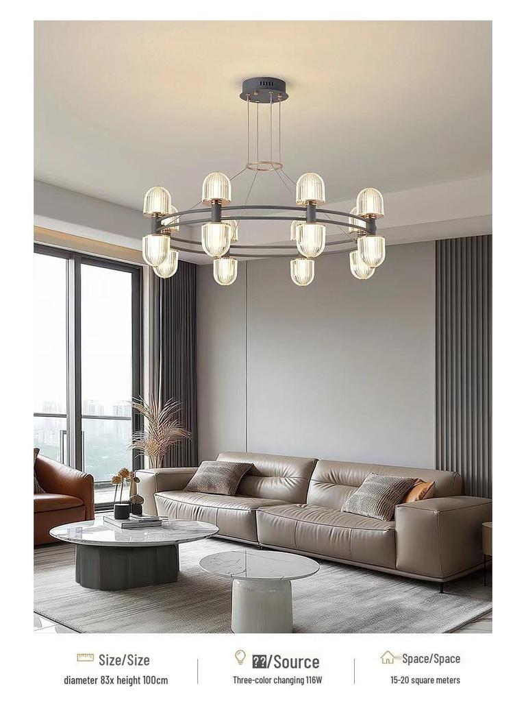 High-End Italian Nordic Designer Chandelier for Living Room, Hallway, Bar, Restaurant, or Bedroom Lighting