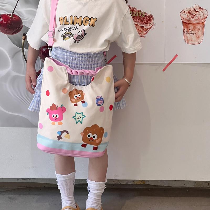 Childrens Cute Cotton School Bag With Animal Pattern For Daily Wear