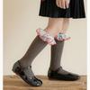Lace Ruffle Socks Calf Socks for Teen Girls 3-13 Year Long Leg Warmer Knee Stockings Fashion Children Socks
