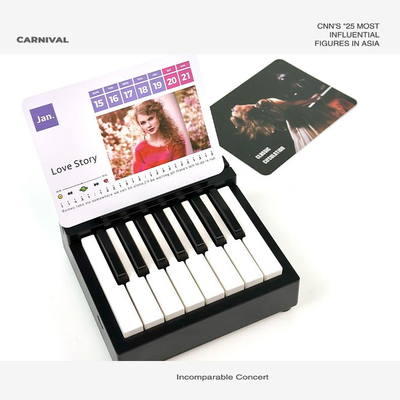 Piano Taylor Swift Music Sheets Calendar Toy Set Musical Instrument Gifts Fans