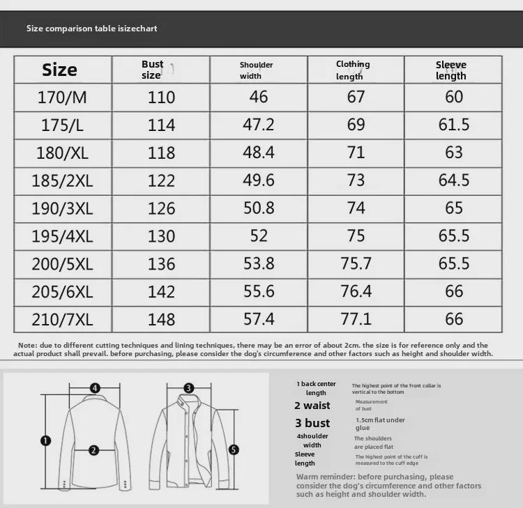 Kurtka męska casualowa w średnim wieku w dużym rozmiarze - płaszcz z dużymi klapami dla osób dużych i wysokich