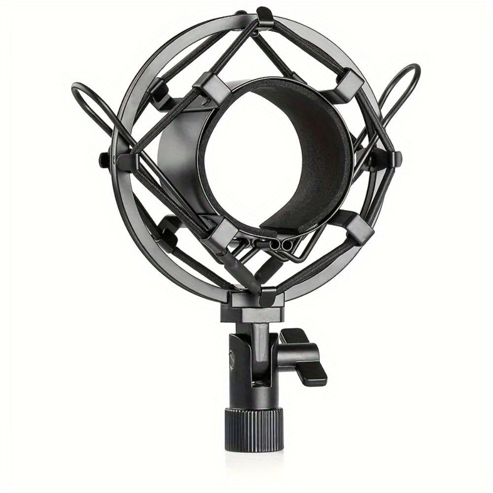 Adjustable Metal Microphone Shock Mount Black/Silver Microphone Mount Holder  KTV