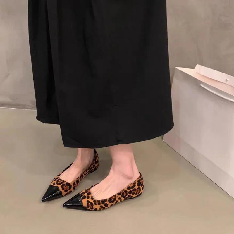 Fashion Evening Women's Flat Shoes Pointed Toe Low Heel Elegant Shoe Stylish Cheap Clearance Luxury Brand 39 Y2k Ladies Footwear Black