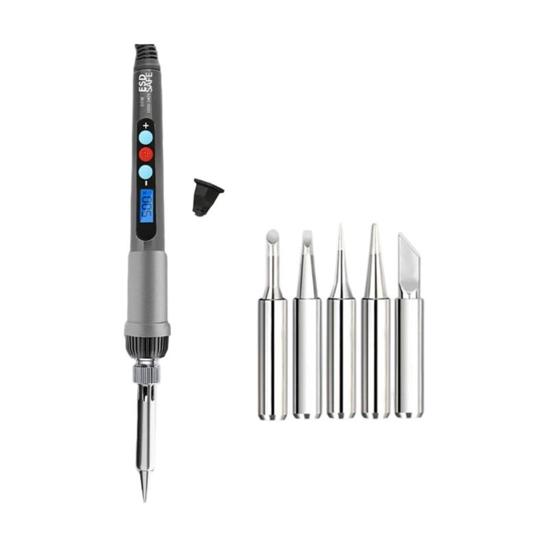 60W Digital Display Soldering Iron Soldering Tool Adjustable Temperature Accessories Available Home Repair 180-500℃