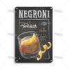 Mfoever Tin Sign Vintage Cocktail Recipe Metal Tin Sign Retro Bar Drink Menu Wall Art Decor for Pub Bar Man Cave Kitchen Rustic Iron Painting Pla