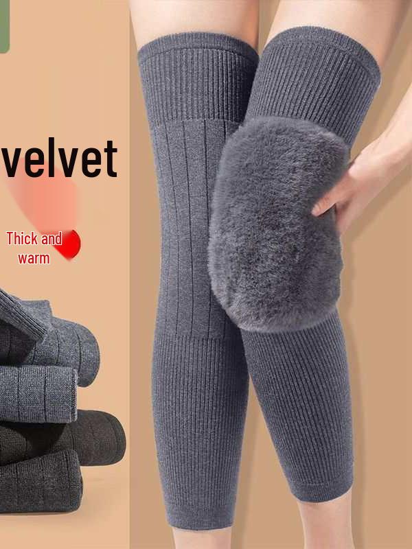 Cashmere Knee Pads: Autumn/Winter Velvet Warmers for Men & Women