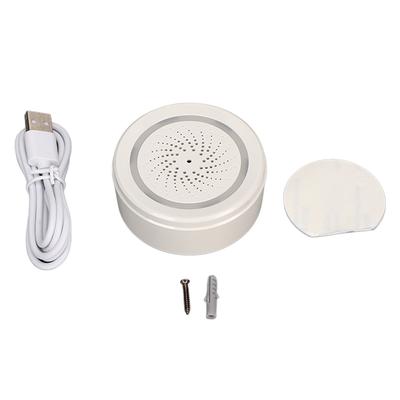 Smart Siren Alarm Wireless WiFi APP Control 105dB Burglar Alarm with Sound and Light Alarm for Home
