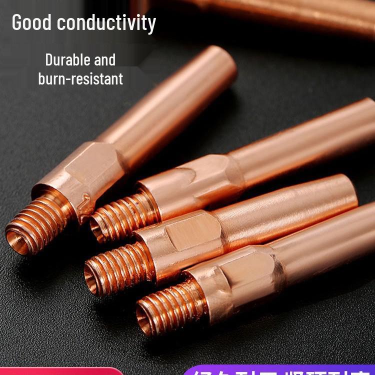 MIG Welding Contact Tip Set: CO2 Gas Shielded Gun Accessories, Copper Conductive Nozzle