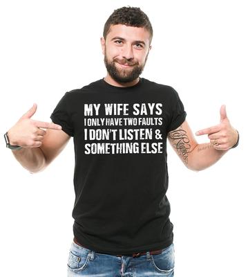 Funny Mens T-shirt Birthday Gift Wife Husband T-shirt Gift for Hubby Shirt