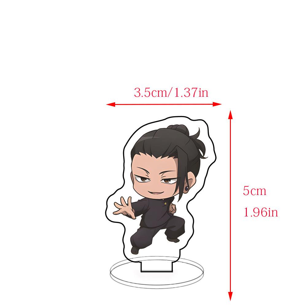 5CM Anime Jujutsu Kaisen Gojo Satoru Fushiguro Toji Getou Suguru Acrylic Figure Stand Model Cartoon Desk Decor Toy Gift