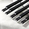 Dazzling Anti-slip Alloy Chopsticks (5 Pairs)