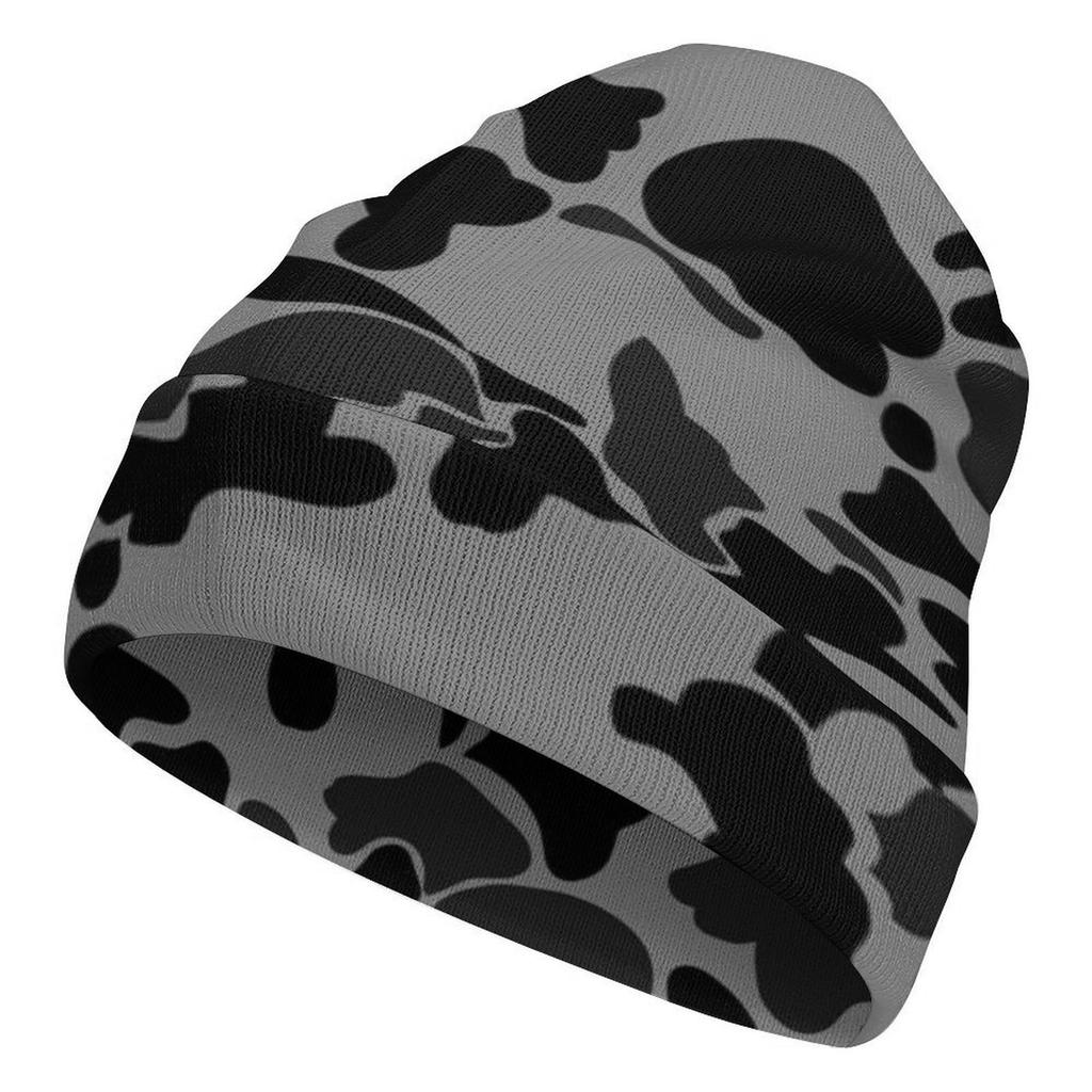 Factory Hot Custom logo pink Camo Print Cuffed Beanie Men Women Cloud Camo Cap Outdoor Camouflage Knitted Hat for Daily Wear