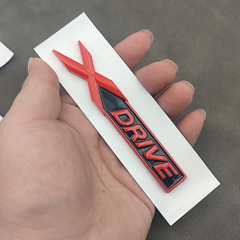 3D ABS X Drive Logo Xdrive Emblem Sticker Car Rear Trunk Badge For BMW E90 E39 E70 E84 E90 E60 E46 G20 G30 X1 X3 X5 Accessories