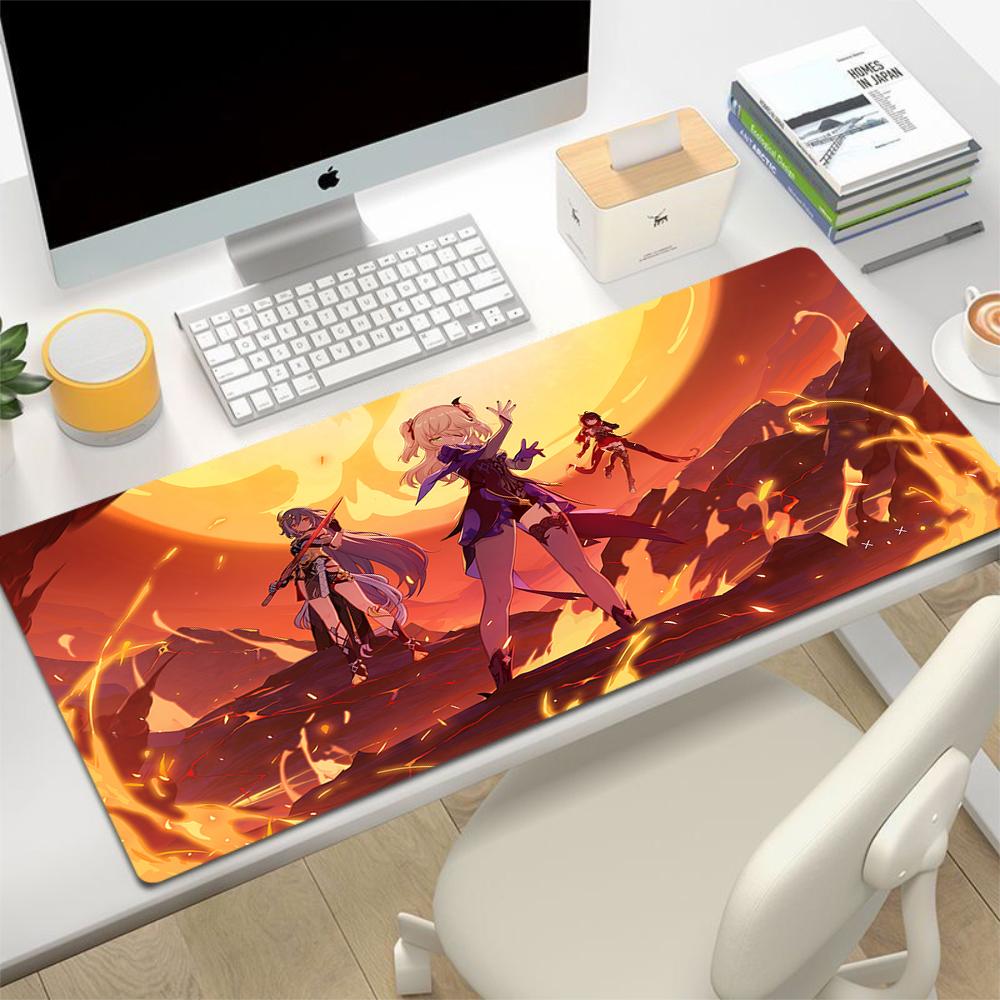 Genshin Impact Mouse Pad Furina Gamer Mousepads Gaming Mousepad Keyboard Mat Large Mouse Pads Big Computer Anime XXL Desk Mats