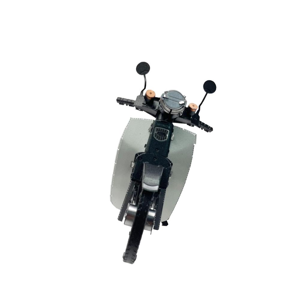 Tenyo Metallic Nano Puzzle and Building HONDA Super Cub 50 Stainless Steel No Adhesive Laser Craft 3D Culture, Science, Series T-ME-025M. Material,