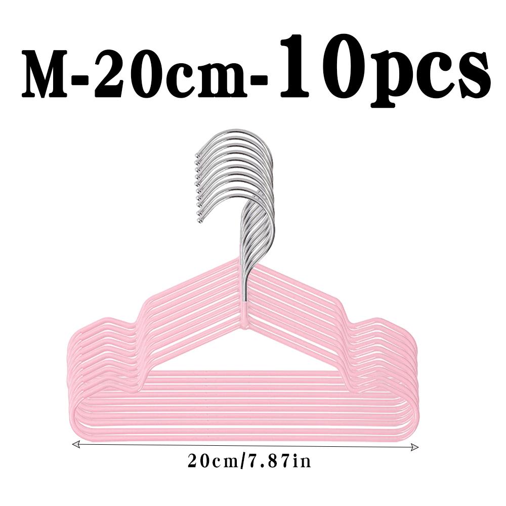 10Pcs Pet Clothes Hangers, Space-Saving Metal Hangers For Pet Apparel, Durable & Easy-To-Use, Ideal For Small To Large Pets