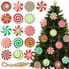 Runtowo Paper Christmas Tree Ornaments Merry Christmas Decor for Home 2026 Navidad Xmas Gifts New Year 2026 Santa Claus Pendant