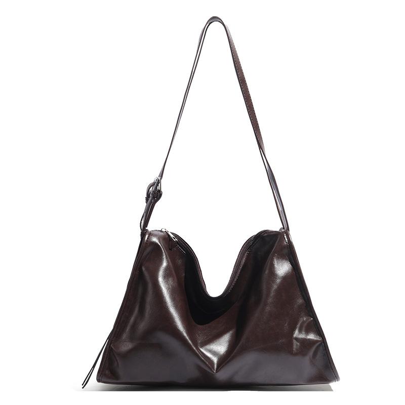Premium Tote Bag, Simple Retro Pleated Bag, New Summer Fashion Versatile Shoulder Bag