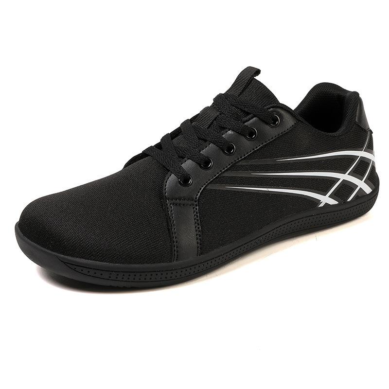 

Sports shoes Outdoor casual hiking shoes Flying woven breathable running shoes 46 чёрный