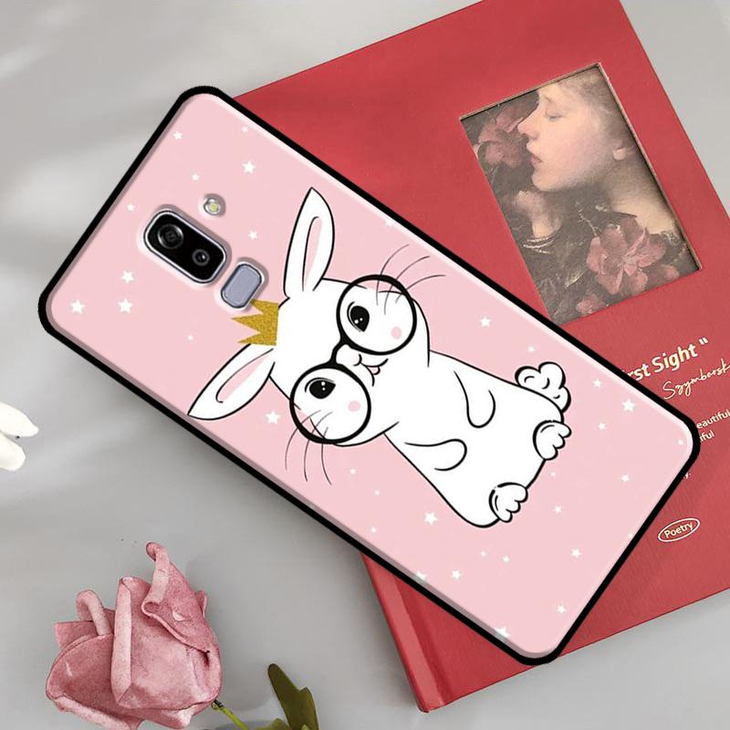 Cartoon Rabbit Bunny Cover For Samsung Galaxy J4 J6 Plus A6 A8 A7 A9 J8 2018 A3 A5 J1 J3 J7 J5 2016 2017 Case