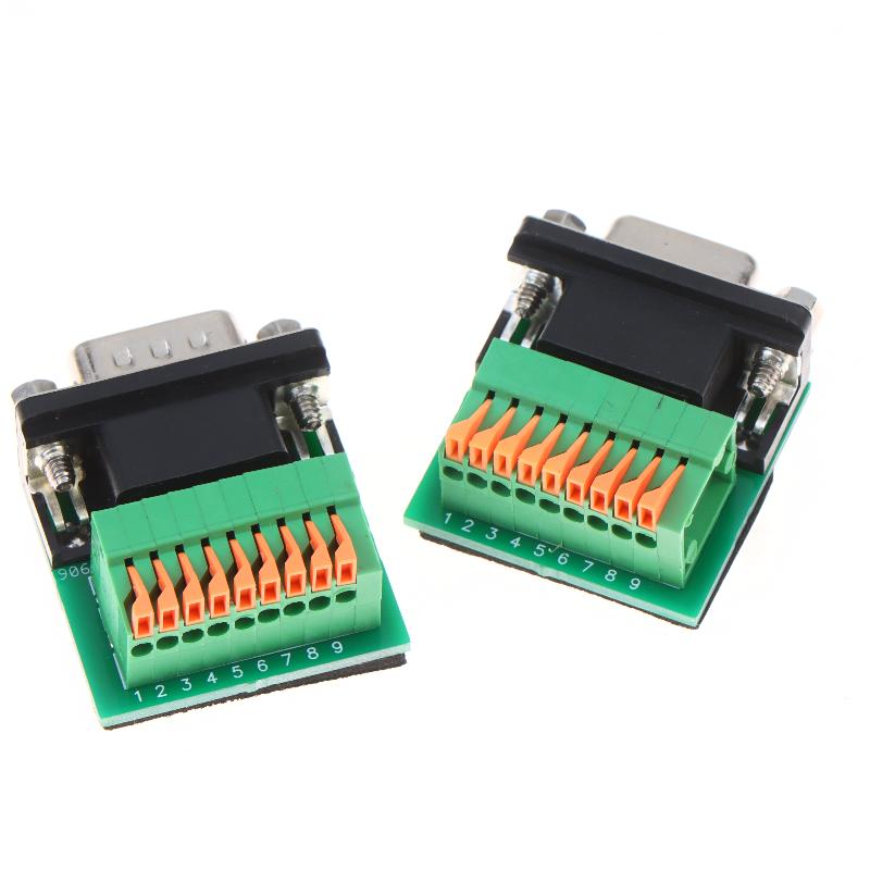 DB9 Male to Female RS485 RS422 9Pin Solderless Terminal Adapter Reliable Connector for Development Board Application