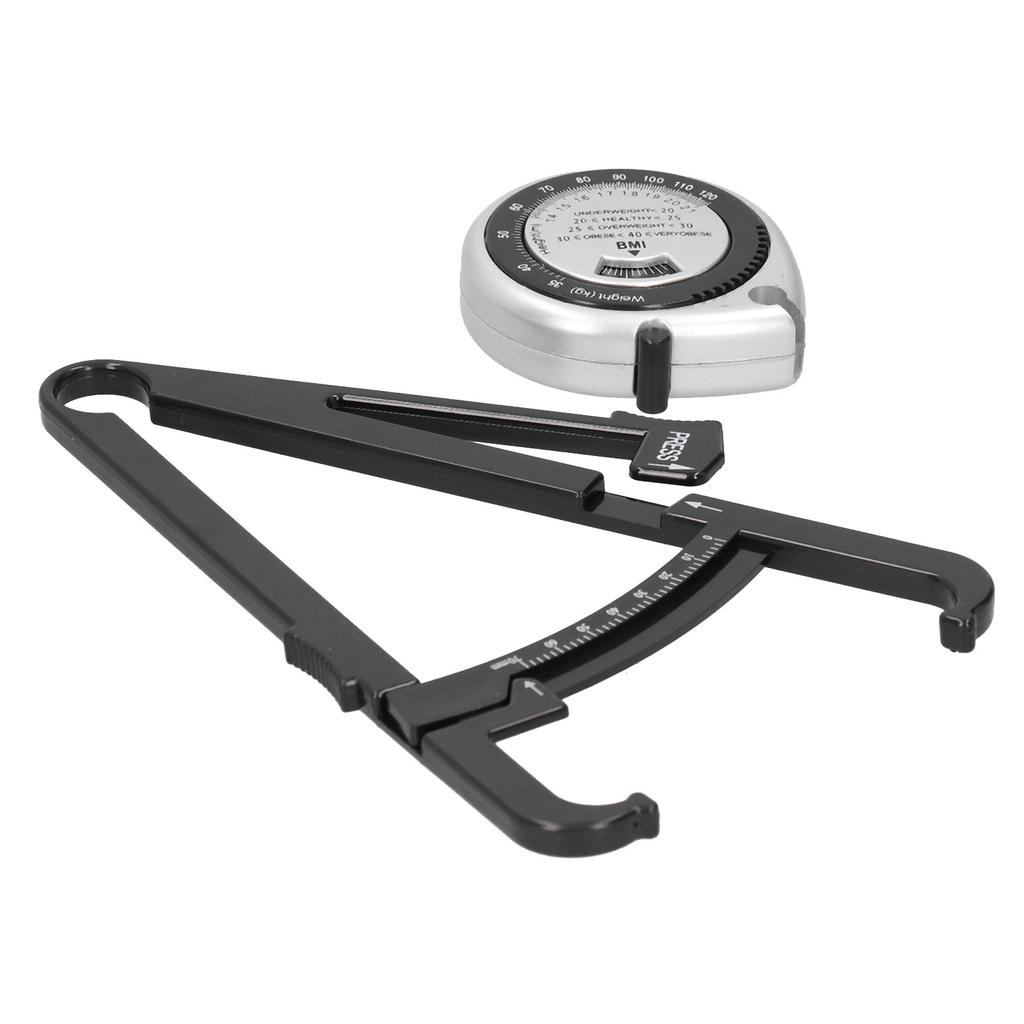 Body Fat Caliper BMI Measuring Tape Skinfold Calipers Body Fat Measure Tape Set